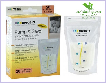 Túi trữ sữa Medela là sự lựa chọn tối ưu cho các bà mẹ, sản phẩm không chứa chất BPA, an toàn cho bé