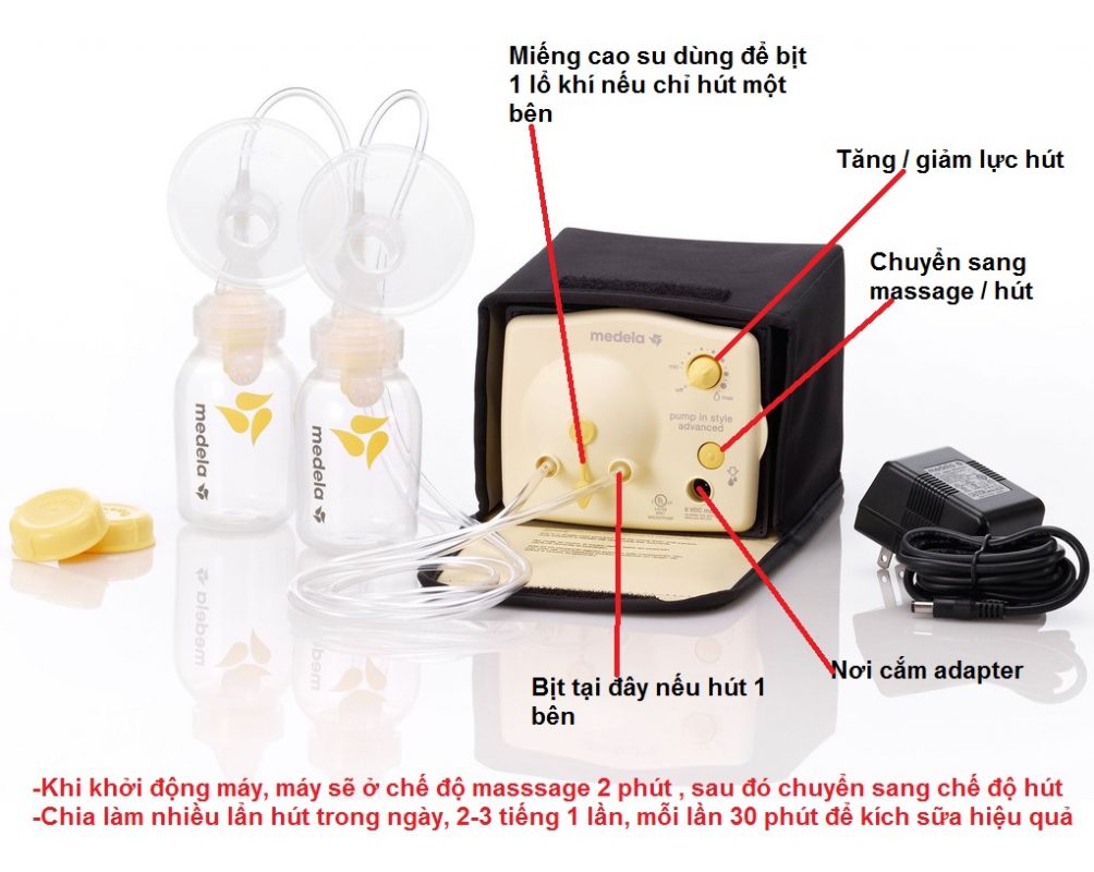 Hướng dẫn lắp ráp máy hút sữa Medela Pump rút gọn