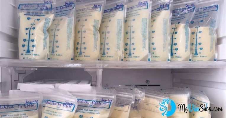Dự trữ sữa mẹ khi dùng máy hút sữa
